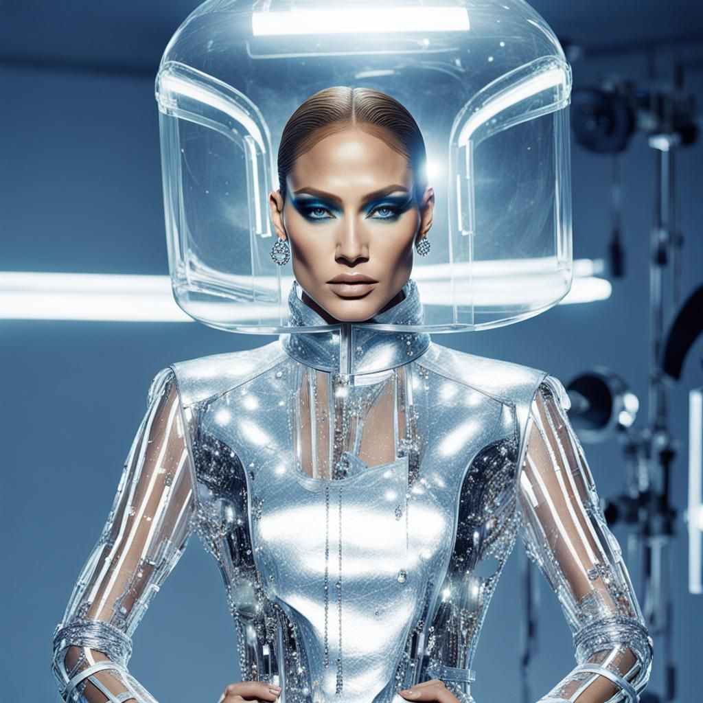 High Fashion Backstage Scene in Double Exposure