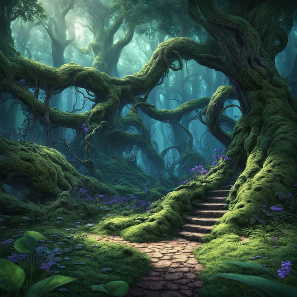 Ethereal Celtic Fantasy Landscape in Dreamlike Quality