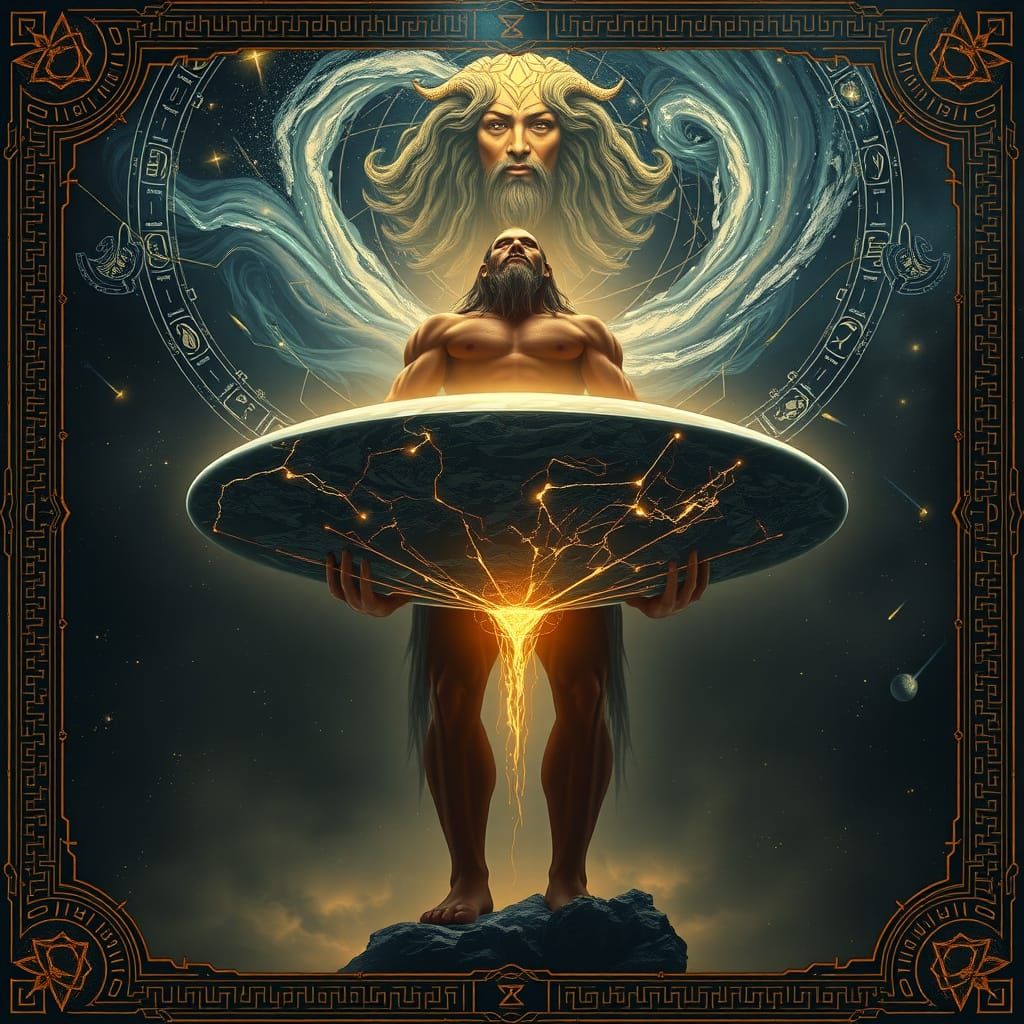 Eternal Atlas Supports the Flat Earth in a Celestial Tapestr...