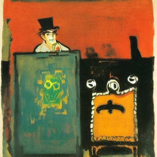 Vampire Gift: Abstract Impressionist Painting