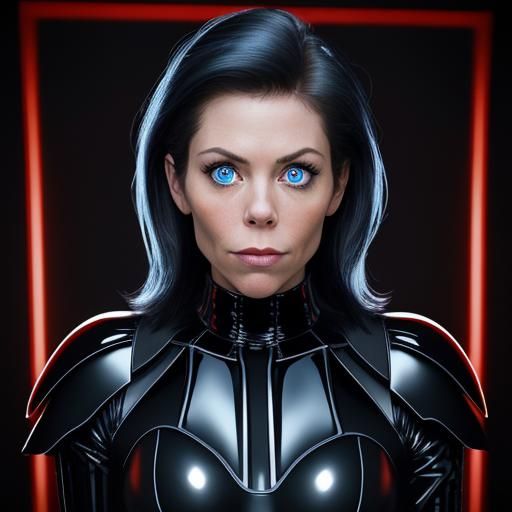 Intense Portrait with Contrasting Features