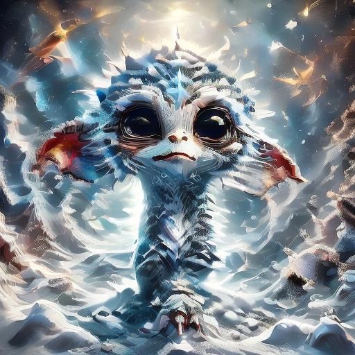 Cosmic Aurora Creature Illustration