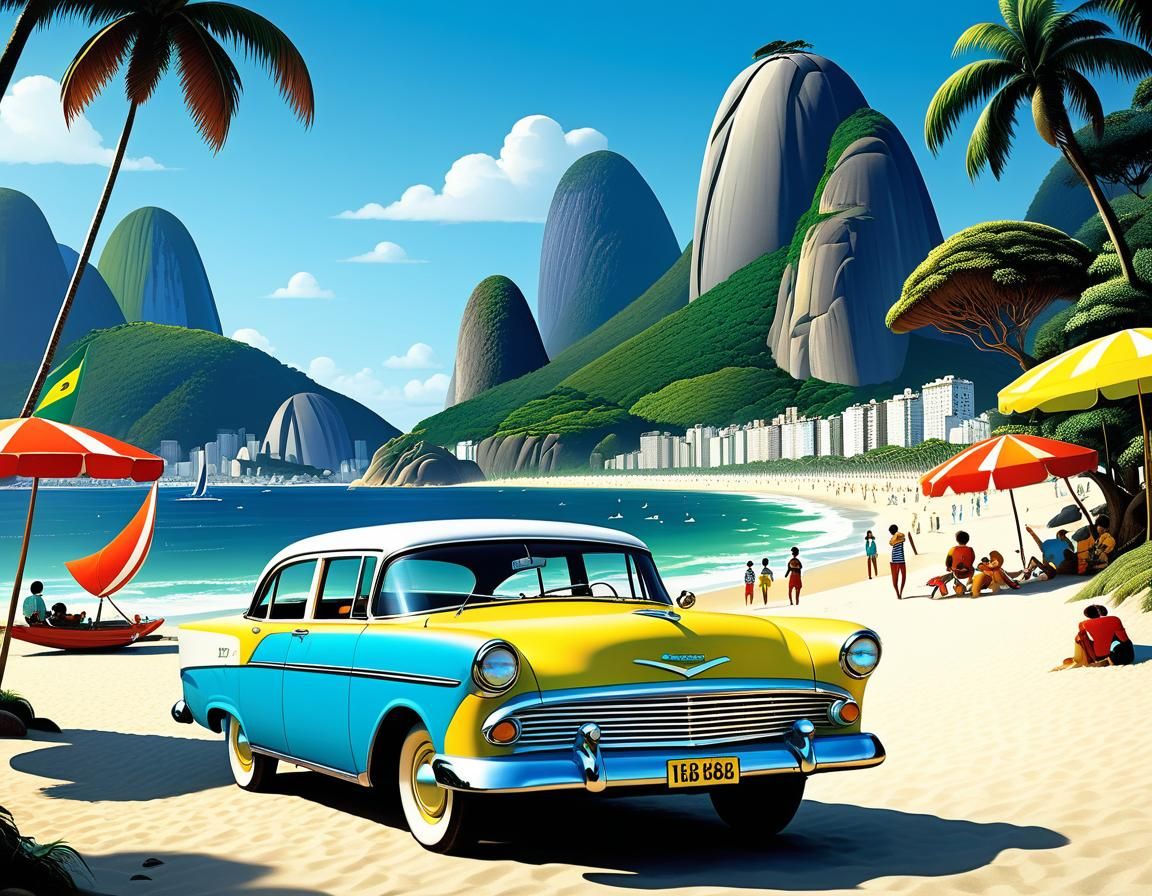 1950s Rio Beach Culture in Bossa Nova Style