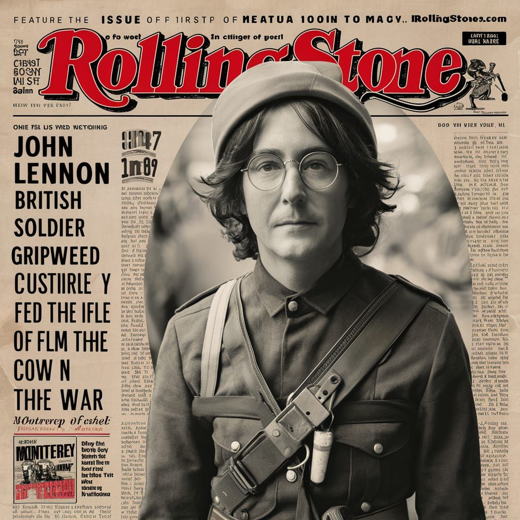 John Lennon as Gripweed: Vintage Rolling Stone Photograph