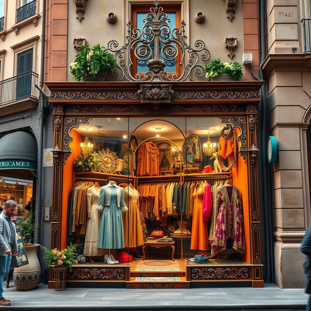 Surreal Italian Boutique in Baroque Style