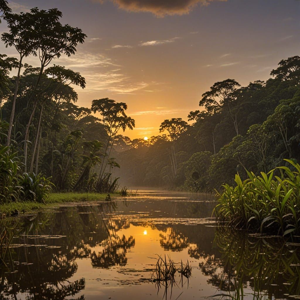 Amazon Rainforest Wildlife at Twilight: Photography
