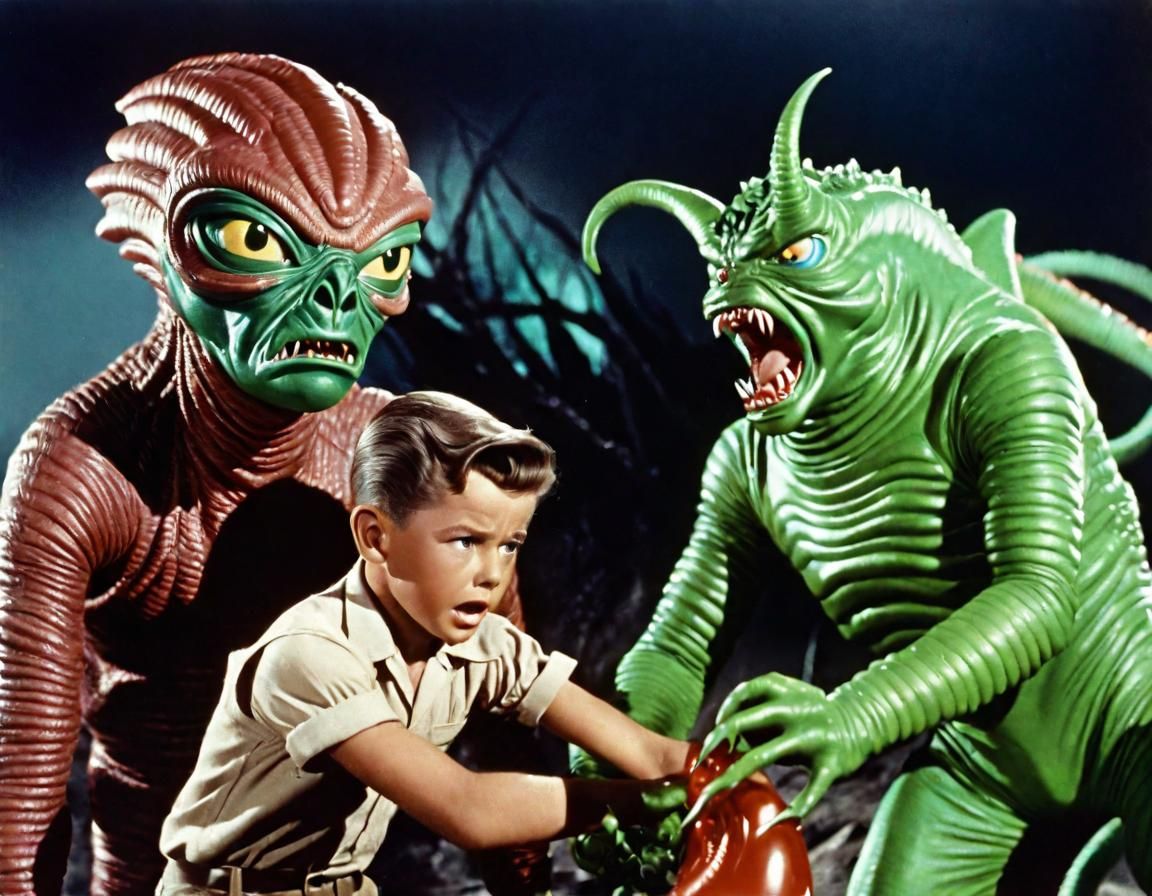 Boy's Intense Encounter with Alien Monster
