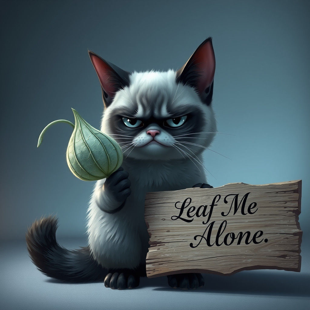 Grumpy Cat in Moody Mystical Fantasy