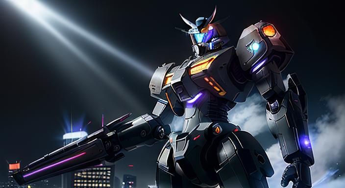 Griffon Robot Labor in Sci-Fi Metropolis