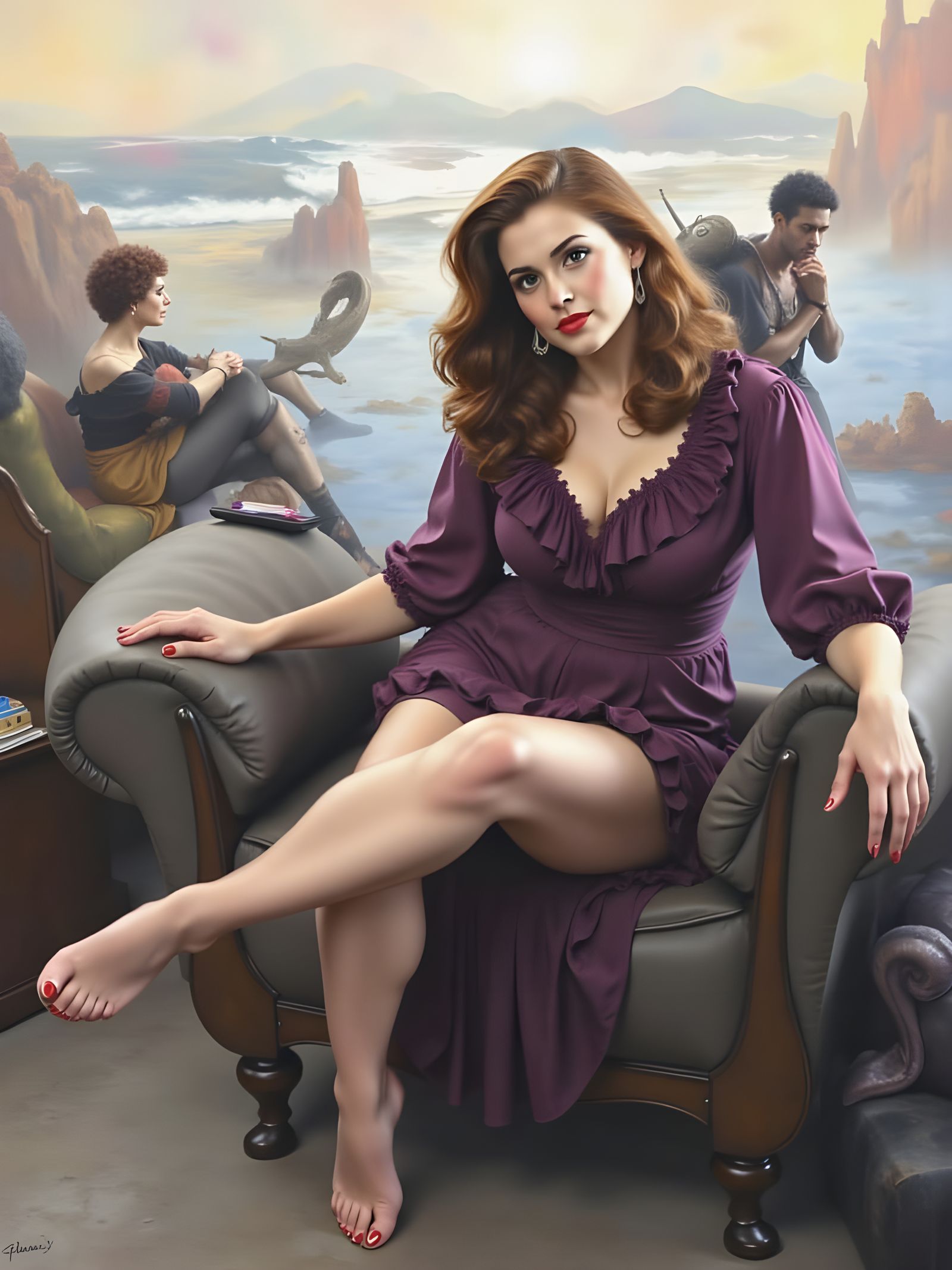 Detailed Female Portrait in Fantasy Concept Art