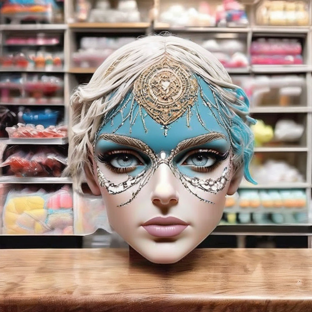 Mannequin Head in Disarray in a Backroom