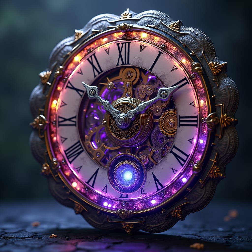 Ornate Clockwork in Dark Fantasy Style