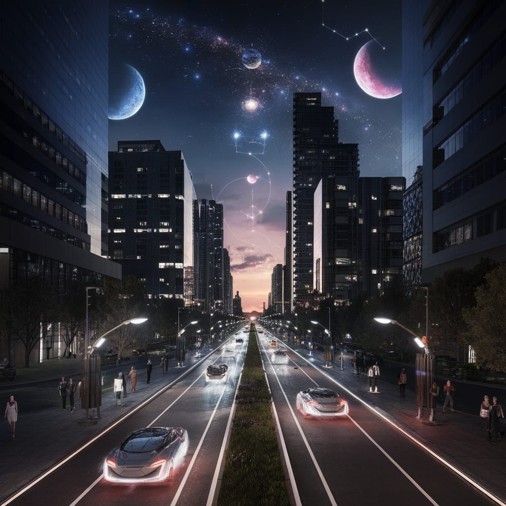 Surreal Futuristic Metropolis Unveils Sustainable Tomorrow