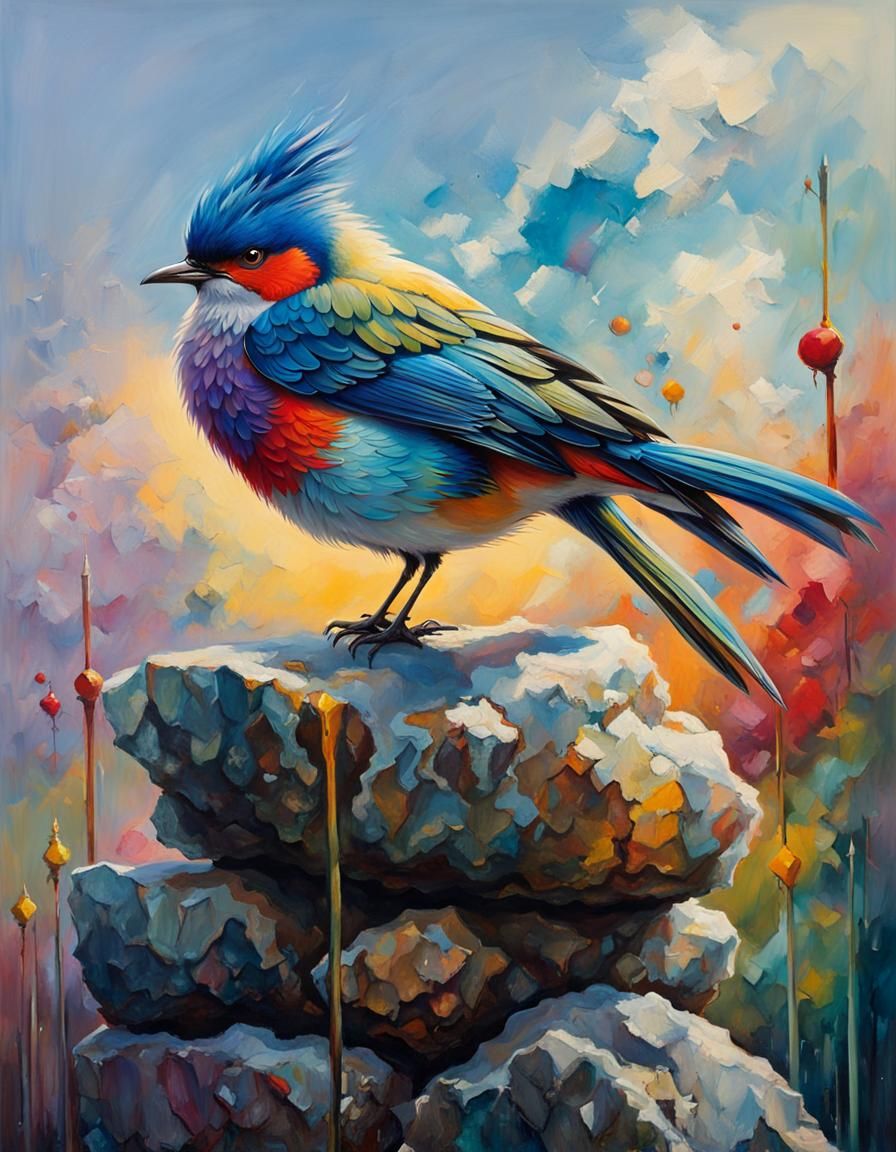 From Soft to Rough: Exploring Texture with a Fluffy Bird on a Stack of Stones