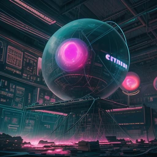 Gothic Model with Vintage Tech in Digital Painting