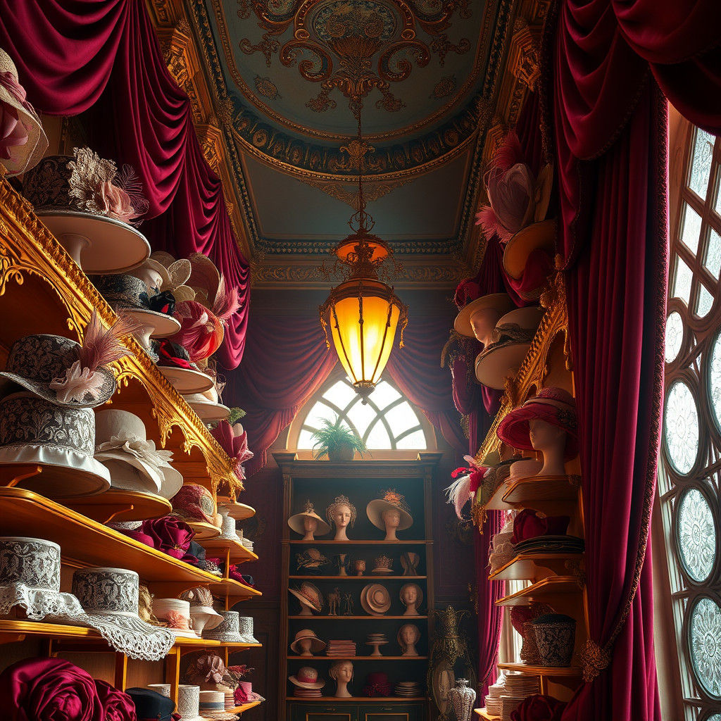 Sumptuous Hats in Luxurious Haberdashery