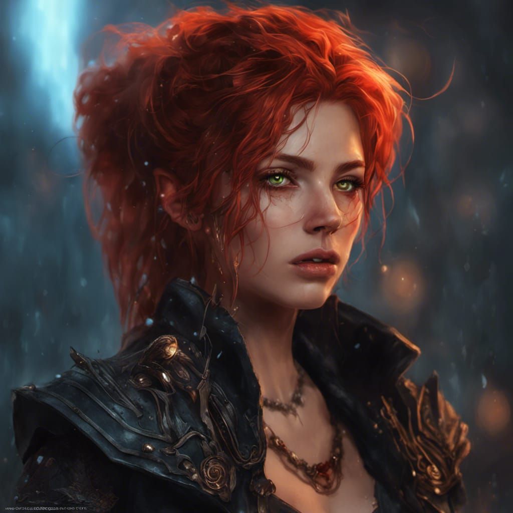 Evil Demigod Portrait in Dark Fantasy Style