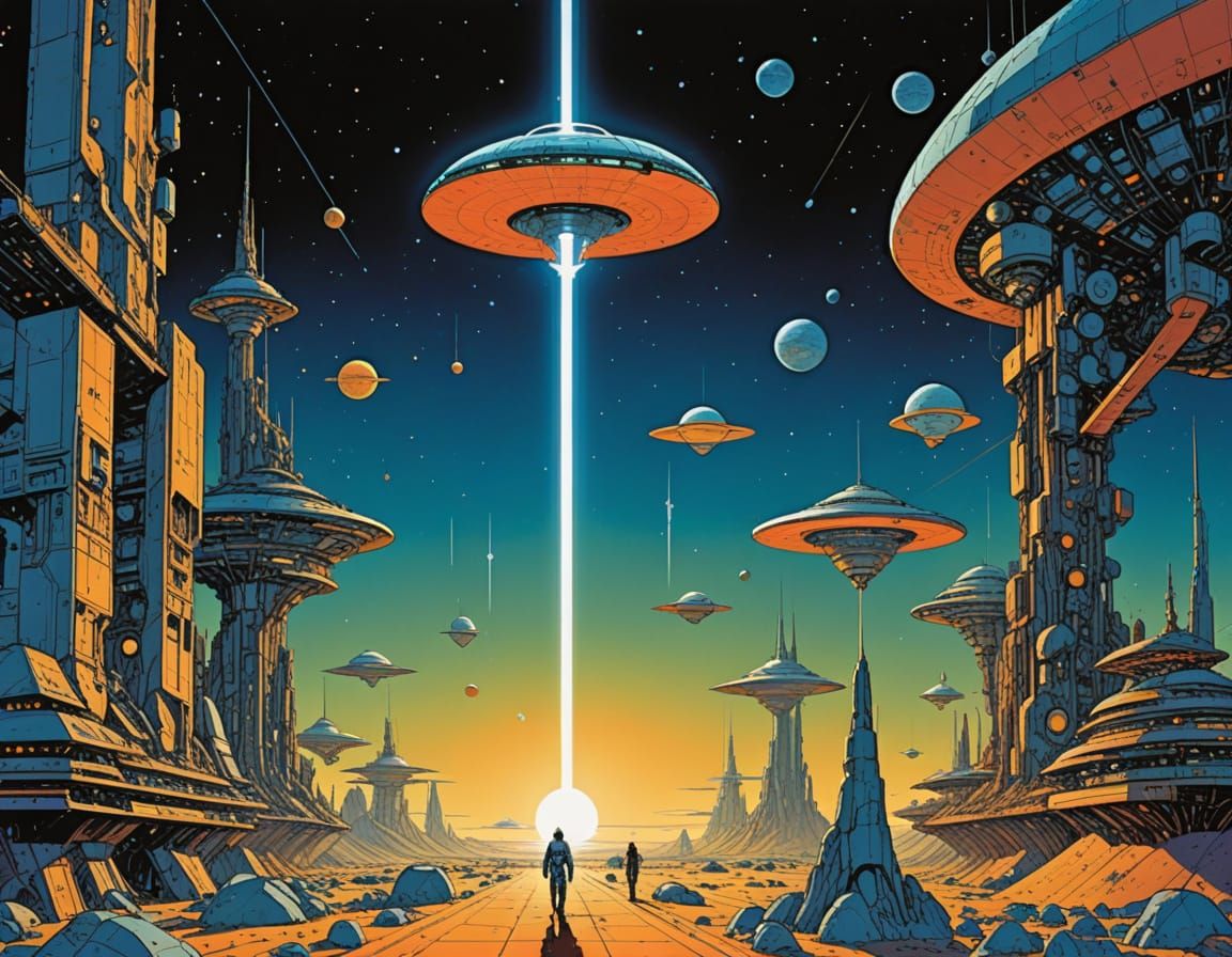 Moebius Starship Exploring Quantum Realm