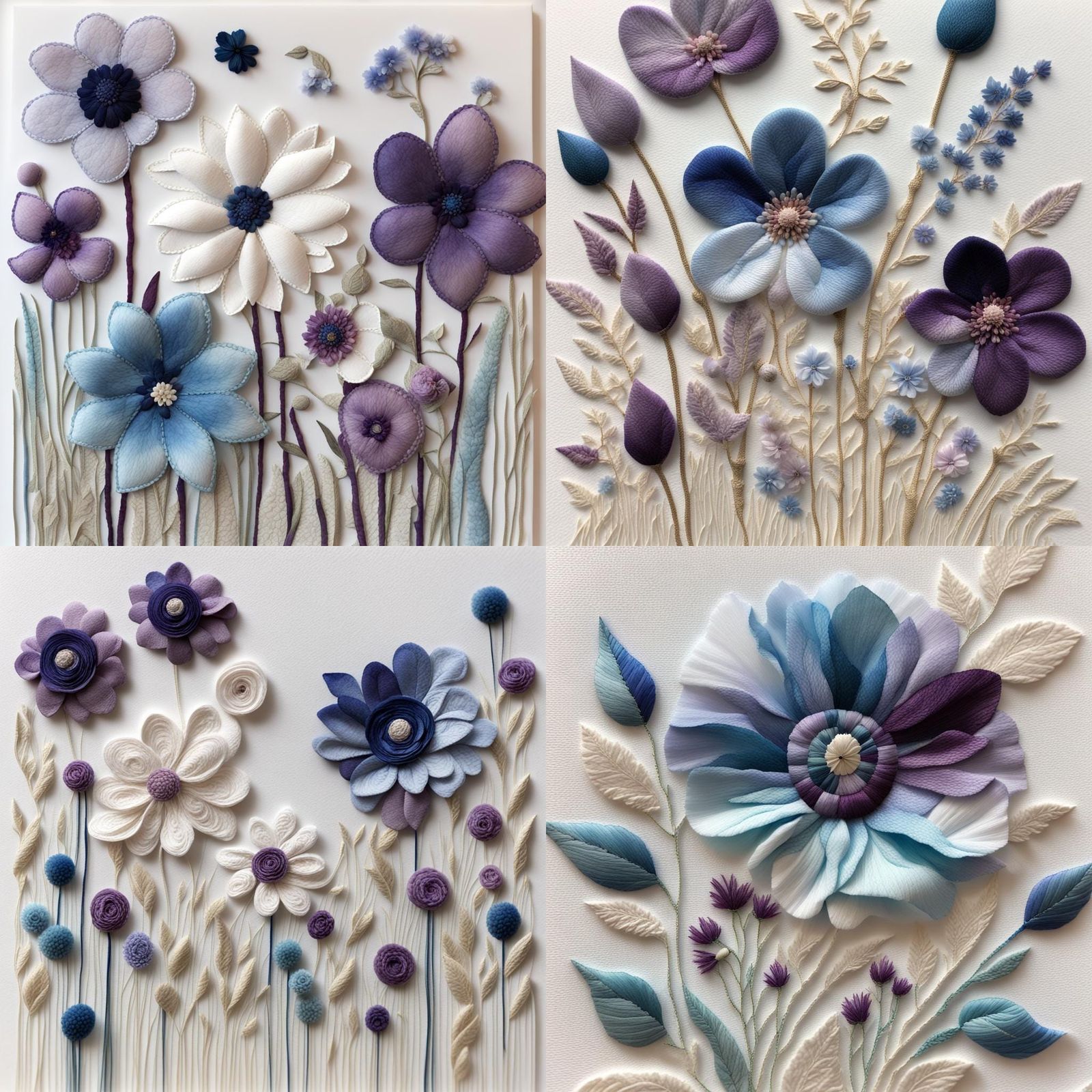 Watercolor Paper Flowers in English Countryside Style