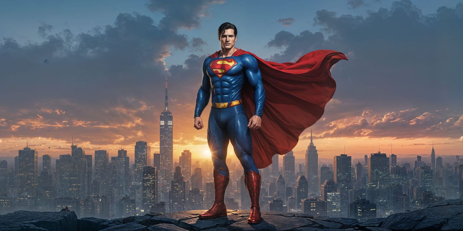Superman: Cinematic Heroism in Vibrant Colors