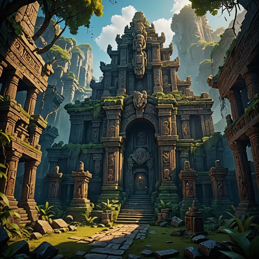 Hidden Temple of Dead Gods: Fantasy Concept Art