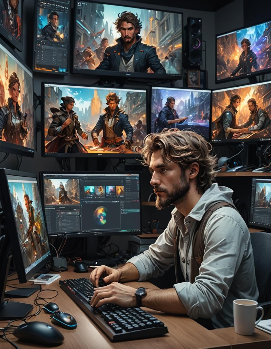 Hyperrealistic Video Editor at Work in Unreal Engine 5