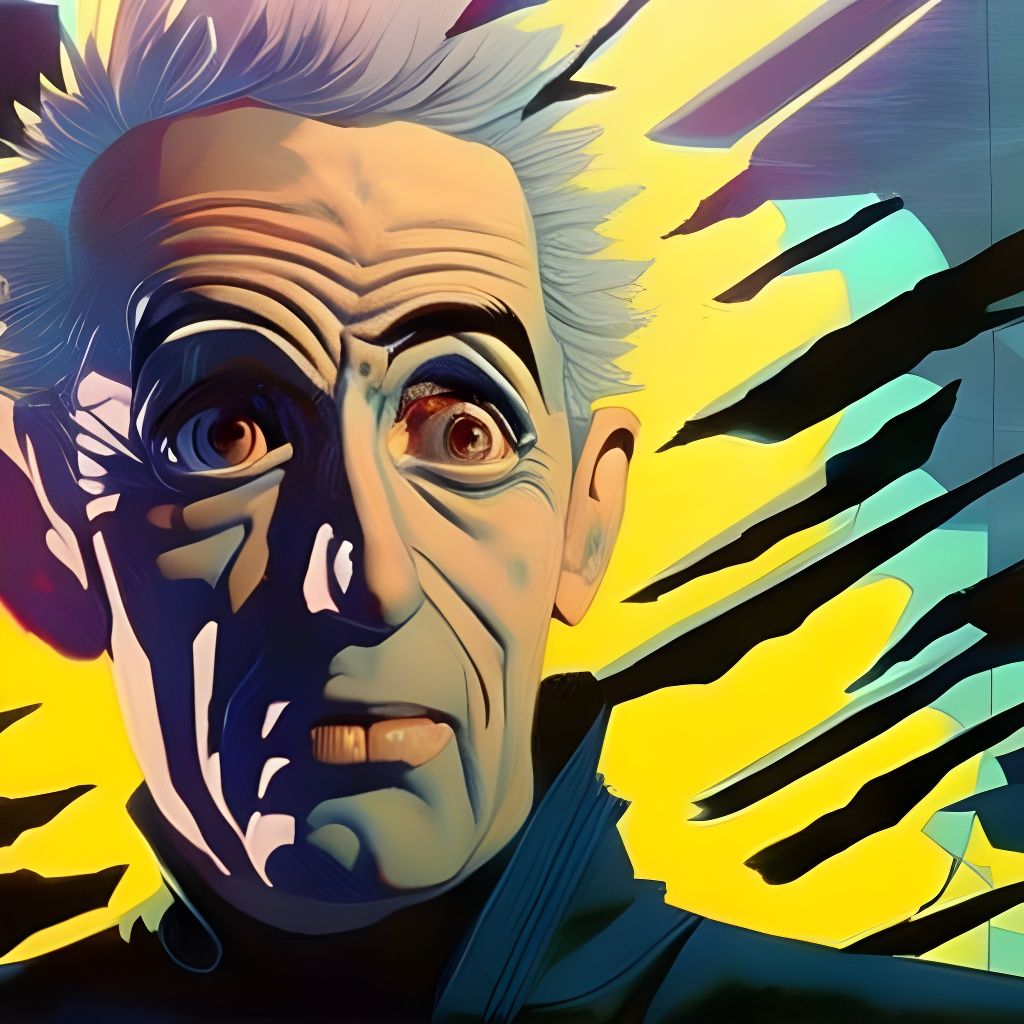 Mr. Bean as Belmondo in Naruto: Impasto Painting