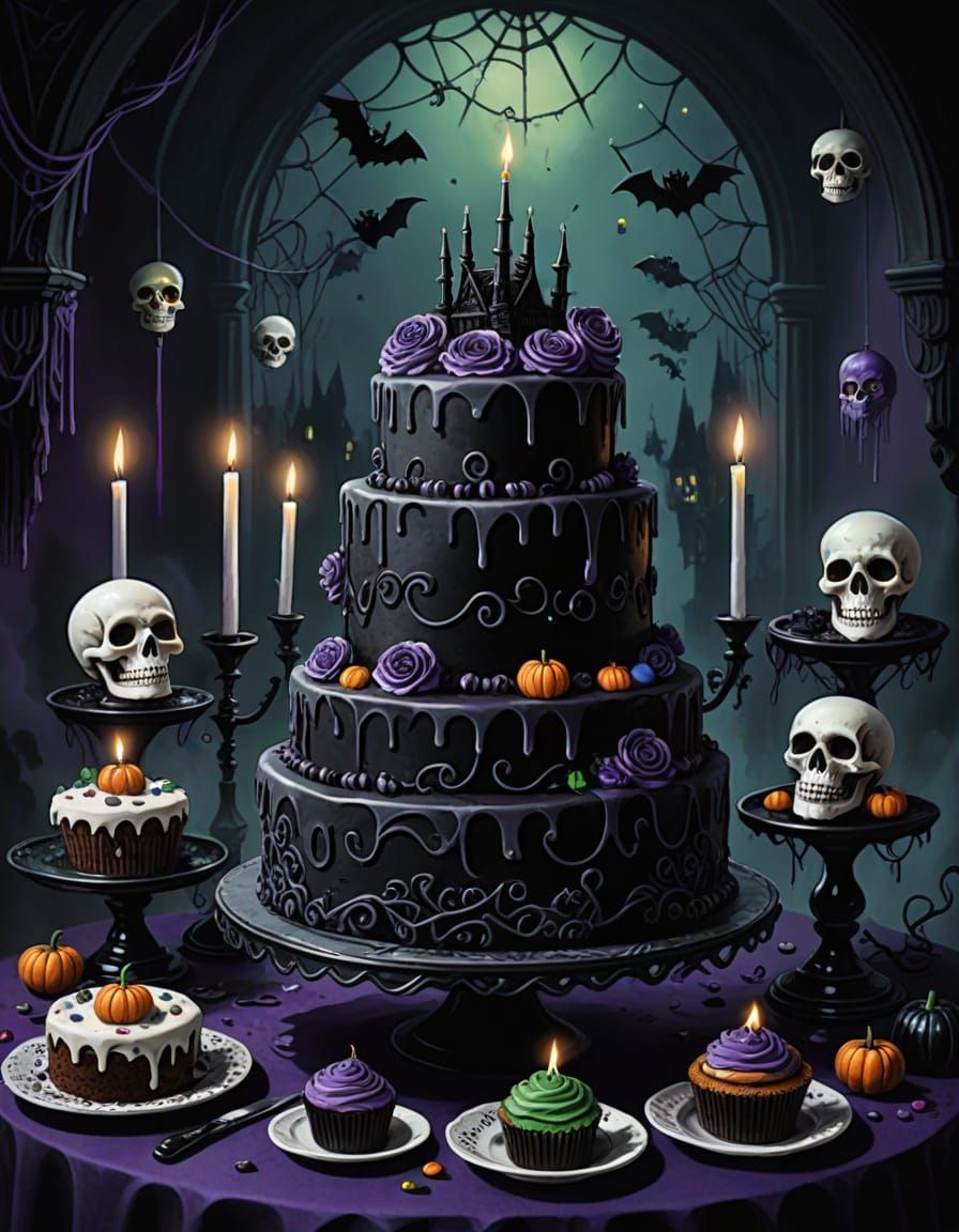 Whimsical Gothic Spooky Birthday Party