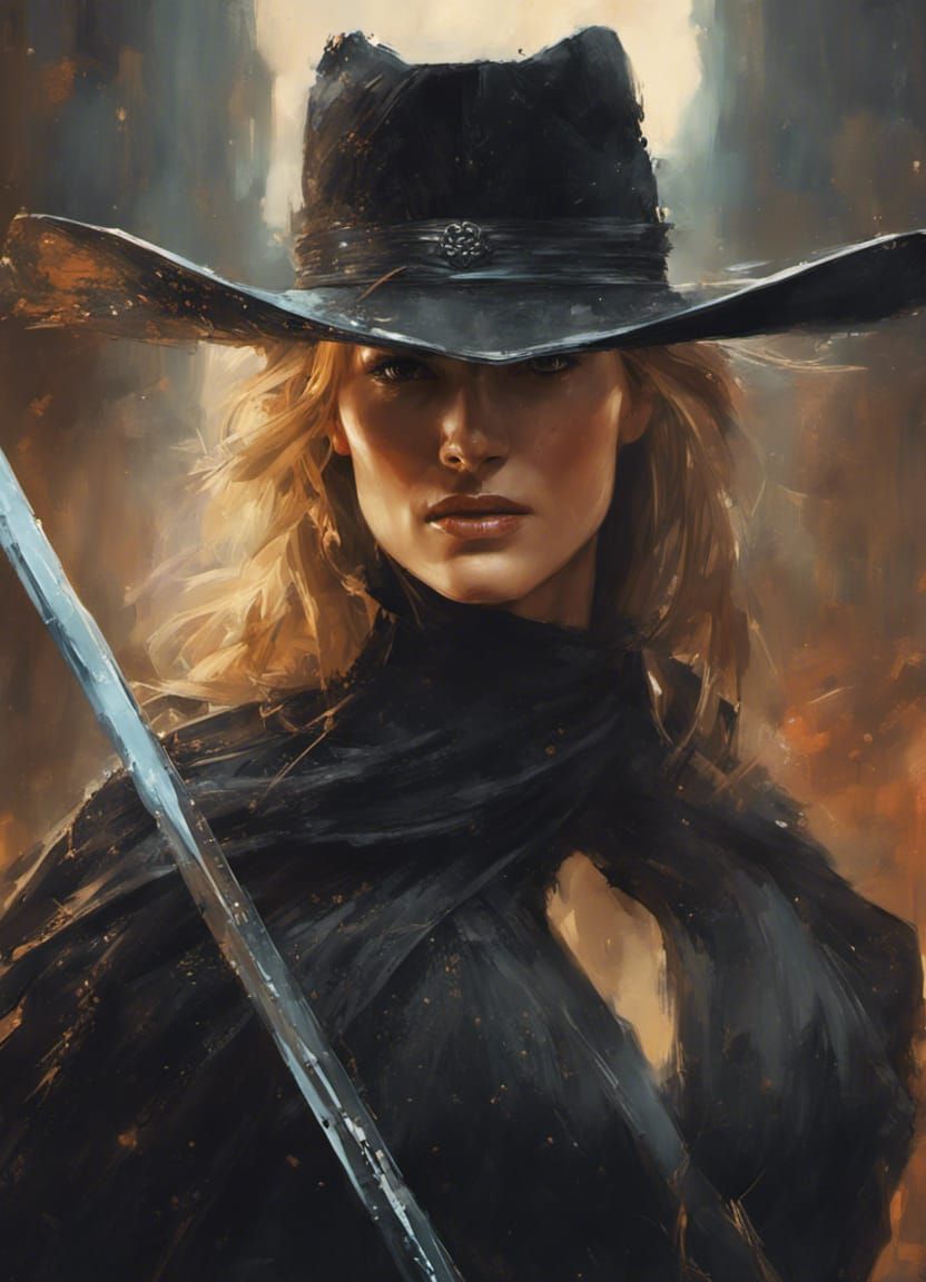 Kate Winslet as Zorro in Maximalist Style