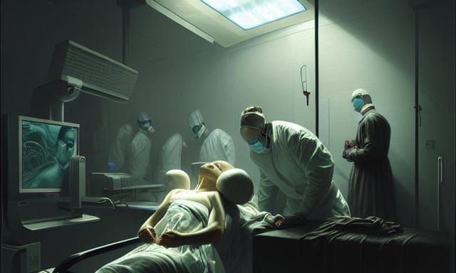 Dark Fantasy: Evil Doctor in Operating Room