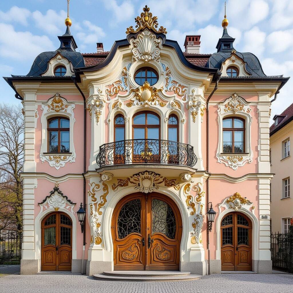 Baroque House with Art Nouveau and Klimt Details