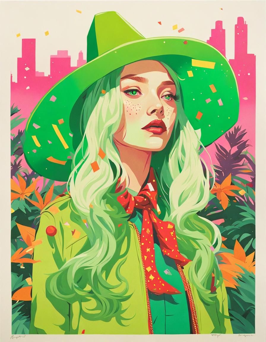 Screen Printed Pop Art Party Celebration