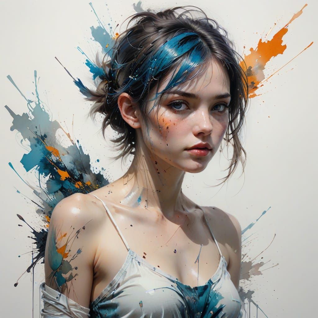 Samurai in Watercolor, Haenraets Style