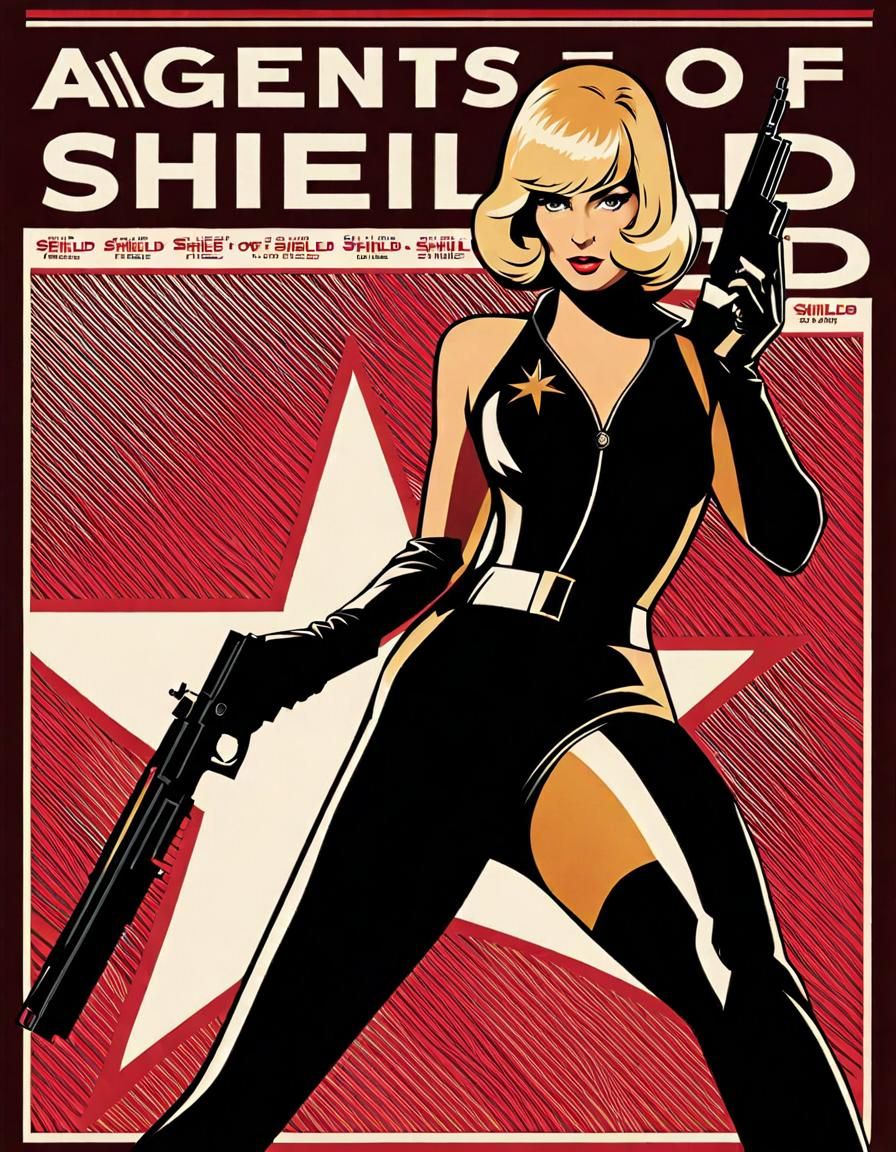 Retro Pop Art Secret Agent Illustration