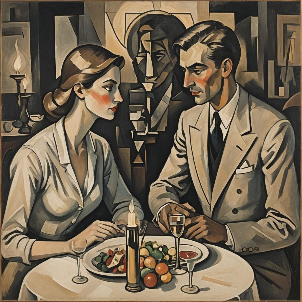 Romantic Dinner: Cubist Style of Albert Gleizes