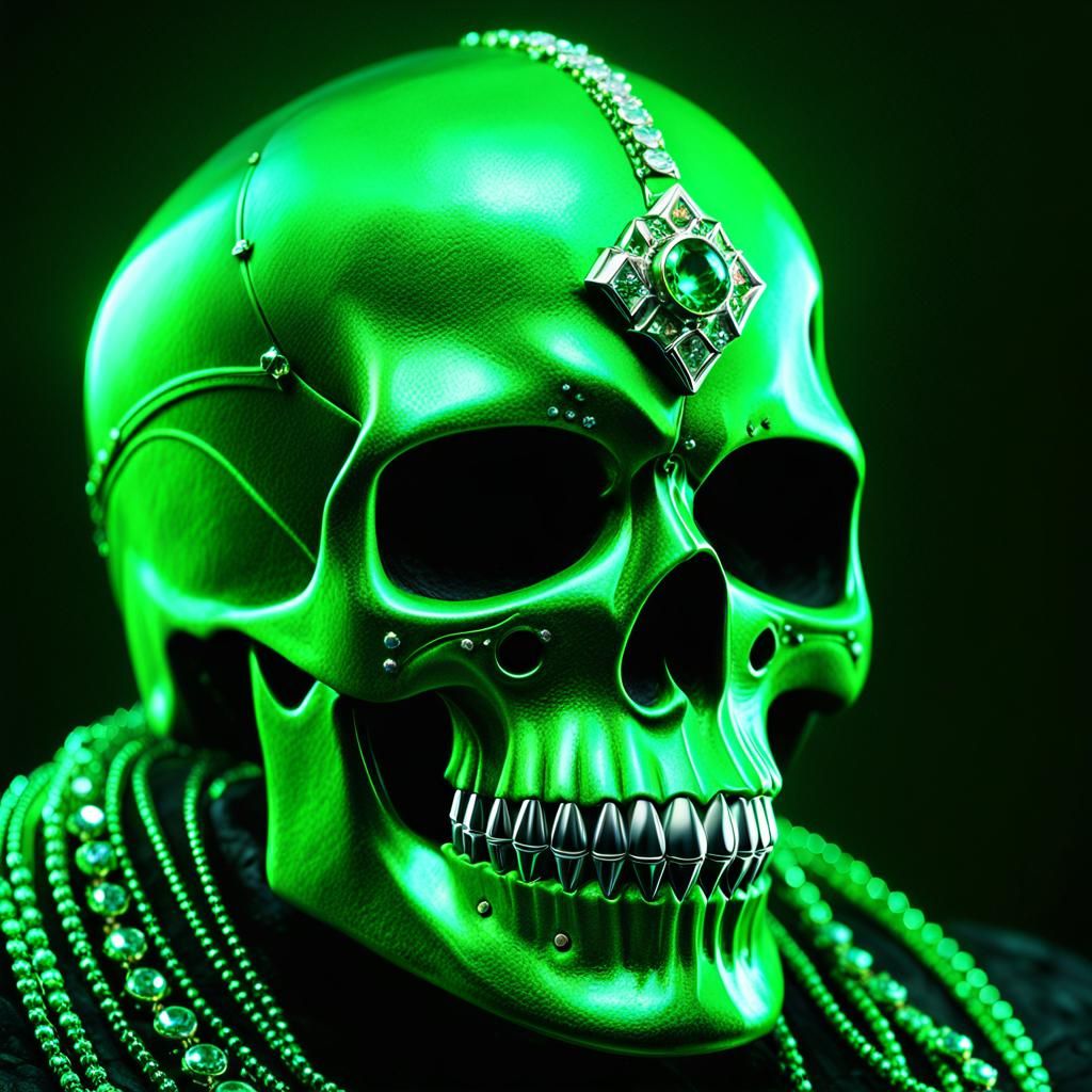 green skull
