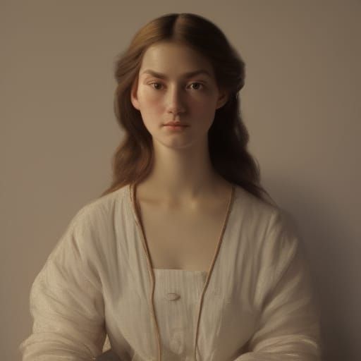 19th Century Style Portrait with Soft Natural Lighting