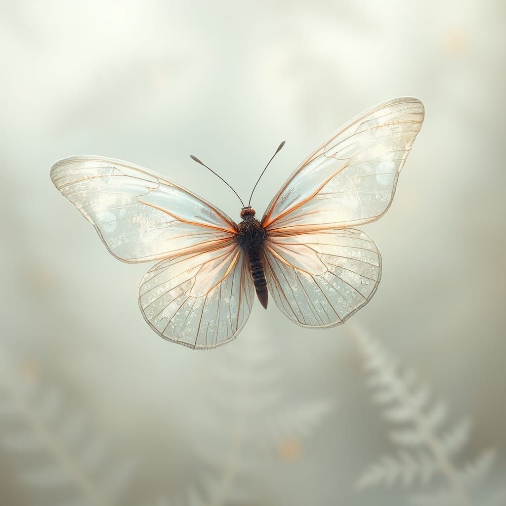Ethereal Butterfly Wings in Dreamy Digital Art