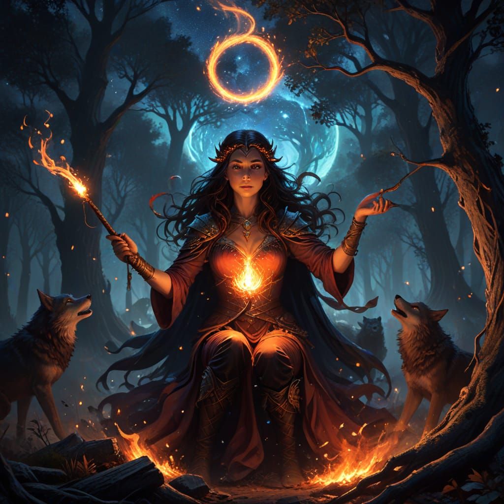 Warm Ambiance of Fellowship in a Dark Fantasy Realm