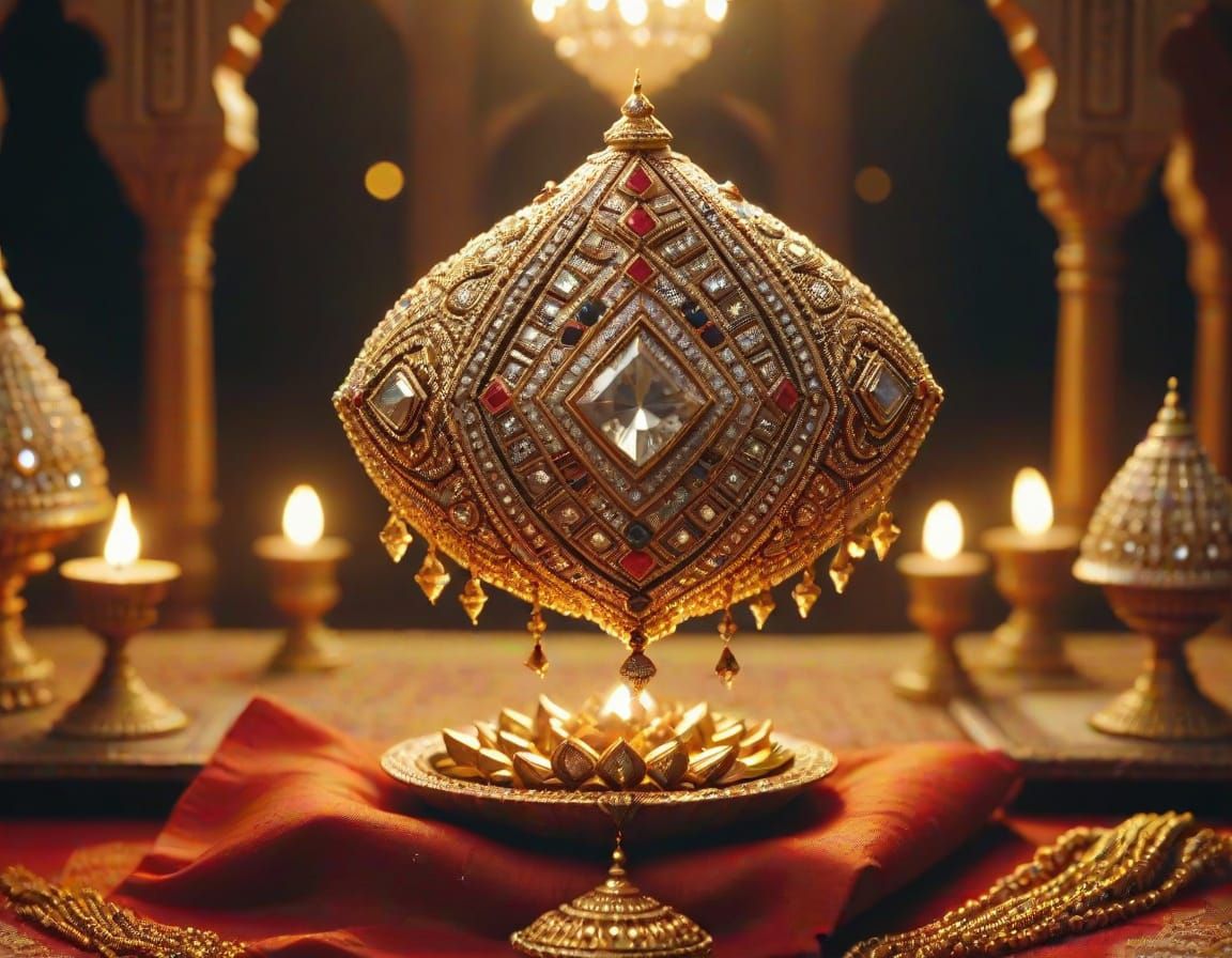 Opulent Indian Dwelling Shaped Like Koh-i-Noor Diamond