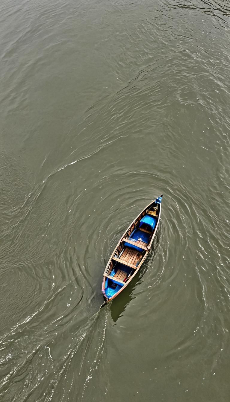 Kampar Boats Fight Against Strong Currents