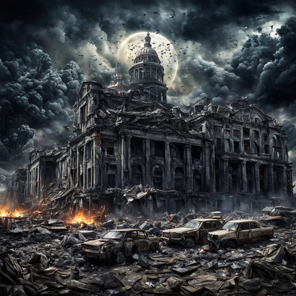 Apocalyptic Scene of the End of the World
