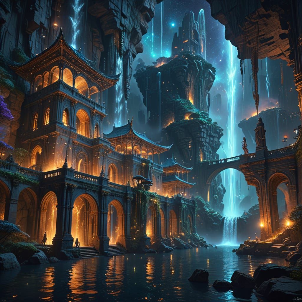 Celestial City on Floating Women: Concept Art