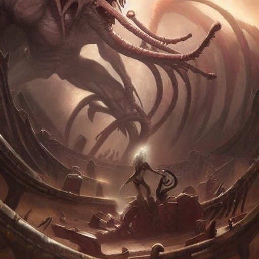 Phyrexian Ironfoot Detailed Matte Painting