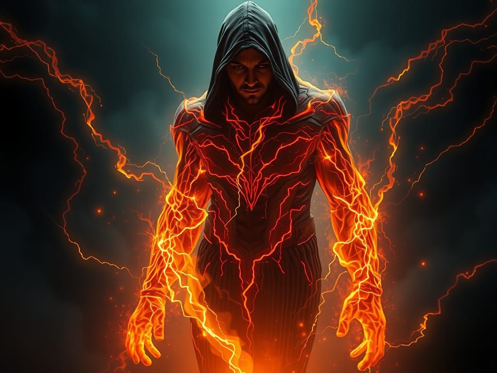 Mysterious Hooded Figure in Golden Age Illustration