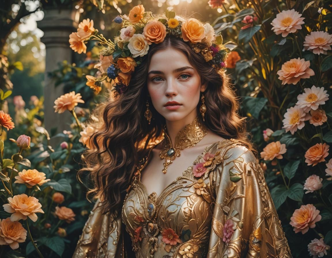 Lush Surreal Portrait of a Modern Muse