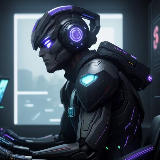 Sci-Fi Gamer Setup in Soundproof Room