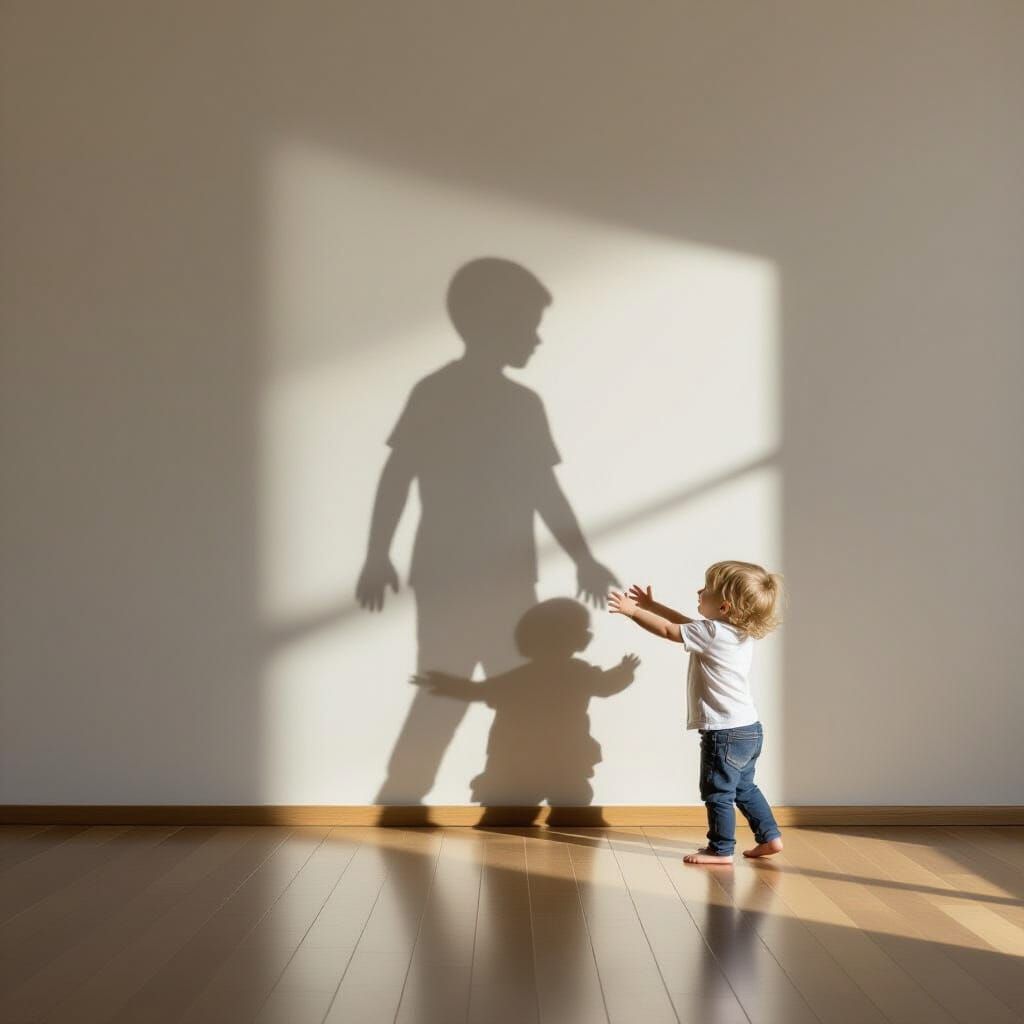 Child's Giant Shadow: An Exploration of Perspective