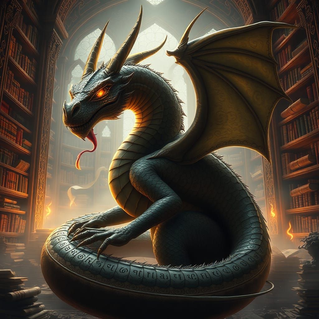 guardian of the mystical library