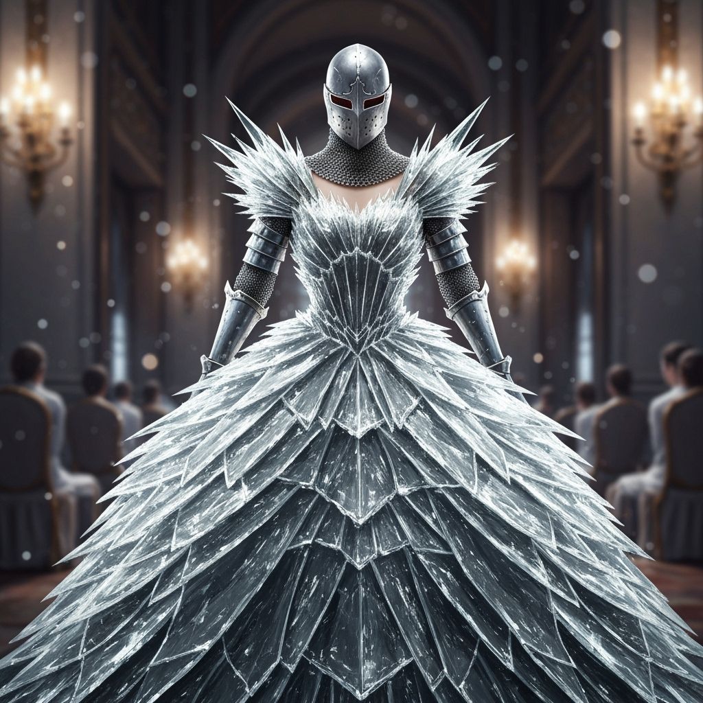 Maiden Knight in Shattered Glass Ballgown